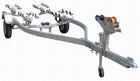 Safe Galvanized Steel  Boat Trailer 430cm Bass Boat Trailers  With Hand Winch / Jack