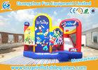 Cartoon Theme Funny Inflatable Bouncy Castle Slide Micky For Boys / Girls , 5*4.5*4m