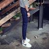 Soft Material Mens Loose Straight Tapered Jeans 100 Percent Cotton Deep Blue