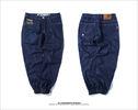 Middle Waist Mens Black Loose Fit Tapered Leg Jeans , Mens Denim Tapered Trousers