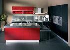 Wine Red Gloss Home Modern Kitchen Cabinets , Stand Alone Kitchen Cabinets?