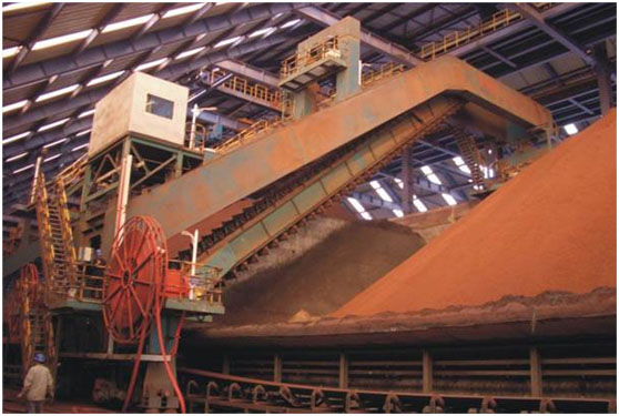 Upper tripper stacker, Gantry scraper reclaimer Upper tripper stacker, Gantry scraper reclaimer