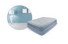 Light Blue Deluxe Sleeping Air Bed Inflatable Queen Size Air Mattress Eco Friendly