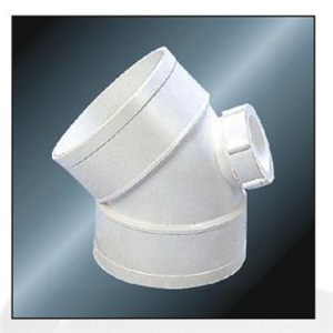 HIGH QUALITY BS5255/4514 DRAINAGE UPVC ELBOW 45° WITH BACK DOOR WITH GREY COLOR