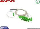 1 x 16 Blockless Low PDL Passive Optical Splitter Fiber Optic G675A , FTTH Splitter Insertion Loss
