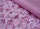 Shiny Screw Rose PV Plush Fabric Flame Retardant For Sofa PV-02