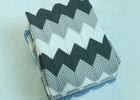 Portable Pantone Knitted Wool Blanket With Yarn Dyed Pattern 125*152cm?