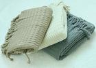 Custom Size 100% Wool Knit Blanket , Large Cable Knit Blanket For Adult