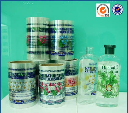 Herbal Collection Body Care Bottle Labels Made From Transparent Eco-friendly Plastic Material