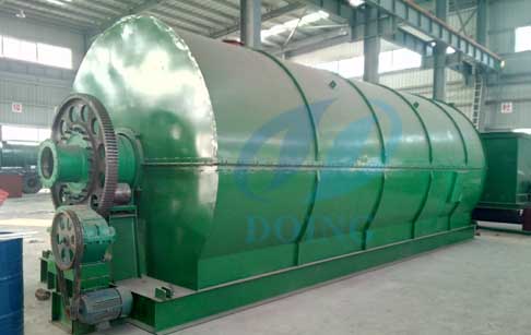 Waste tyre pyrolysis to oil plant