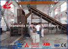 Pet Bottle Compactor Plastic Bottle Press Machine , Pet Bottle Scrap Machine Diesel Engine Drive
