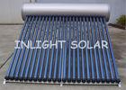 Heat Pipe Vacuum Tube Solar Water Heater With Silver Fluorocarbon Plate