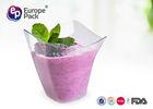 Clear Disposable Dessert Containers 186Ml  Food Grade Plastic Dessert Cup