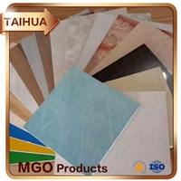Decorative Fireproof Glass Fiber Mesh Mgo Board Interior and Exterior Partition Wall Panel Mgo Board Magnesium Oxide Board