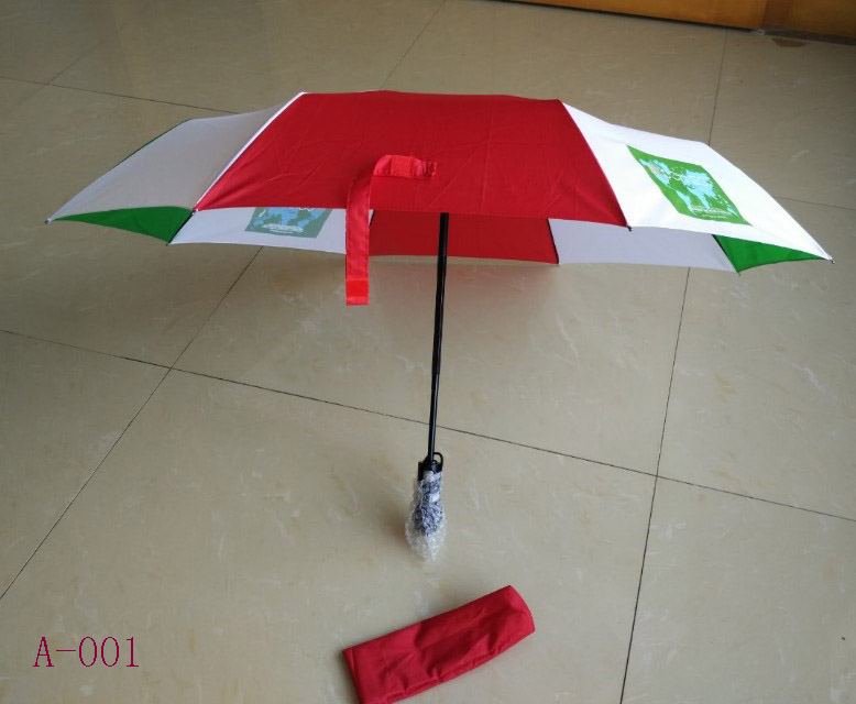 21& quot;*8K 3 Fold Auto Open & Auto Close Advertising Umbrella