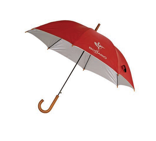 23& quot;x8K Straight Auto Polyester Silver Coating Promotional Umbrella