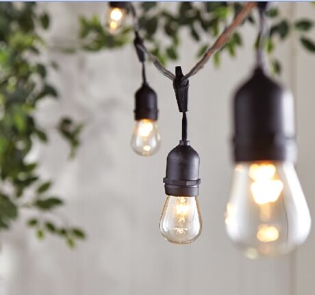 Garden String Light, E26 S14 Vintage Light Set 15ct