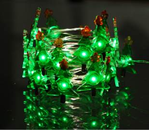 Christmas Tree string lights with Try me,B/O 25 LED SMD 