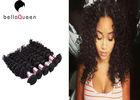 Grade 7A Brazilian Virgin Human Hair , Natural Black Curly Weave Hair