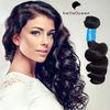 Unprocessed No Shedding Loose Wavy Peruvian Human Hair 1b For Beautiful Girl