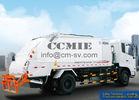 PLC Rear Loader Automated Garbage Trucks , Self Compress Waste Disposal Trucks