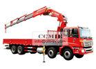 16 Ton Knuckle Boom Truck Mounted Crane , Heavy Things Lifting Knuckle Boom Crane