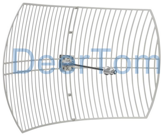 5150-5850MHz WIFI Wlan Wireless Antenna 5GHz 5.5GHz 5.8GHz Grid Parabolic Antenna 30dBi High Gain Base Station Antenna