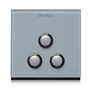 Smart Switch Three Gang L N 10A Tempering Glass SRZCSWNGWS133101