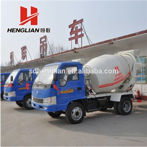 2m3 New Concrete Paddle Mixer Truck