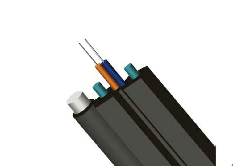 Mini Self-Supporting FTTH Fiber Optic Cable Bow Type , LSZH Fire-Retardant Jacket