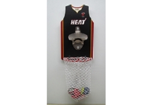 Basketball Wall Mount Bottle Opener With Net Catcher DY-BO20