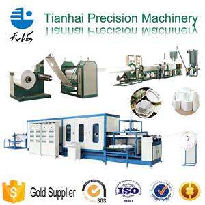 Full Automatically PS Foam Food Container Production Line Stacking Type