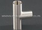 Thread Stainless Steel Sanitary 3a Short Equal Tee Pipe Fittings For Milk , Juice Industry