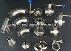 AISI 304 Stainless Steel Sanitary Fittings Pipe Tee / Elbow / Clamp / Union