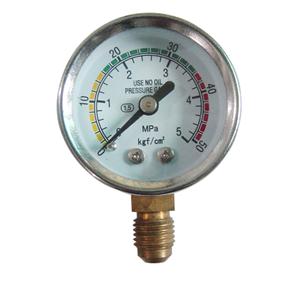 1.5inch-40mm Chromeplated Case Brass Connection Bottom Thread Type Pressure Gauge
