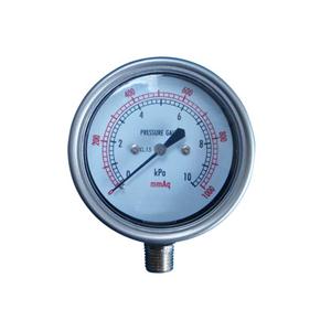 2.5& quot;-60mm 10KPa Stainless Steel Case Bottom Type Bellows Low Pressure Gauges