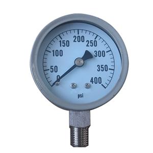 60mm Grey Steel Case Inner Stainless Steel Level Ammonia Use Pressure Gauges