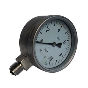 4 Inch-100mm Full Stainless Steel Bottom Thread Type Pressure Manometer