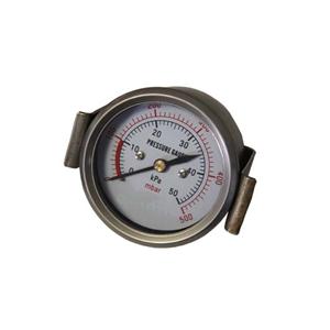 2.5& quot;-60mm Stainless Steel Case Back Type Bellows Pressure Gauges With U-clamp