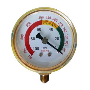 2.5inch-63mm Black Steel Case Brass Connection Bottom Thread Type Pressure Gauge2