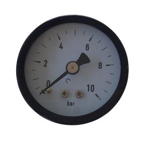 2inch-50mm Black Steel Case Brass Connection Back Thread Type Pressure Manometer