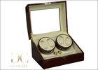 Glossy Painting Two Watch Winder , Automatic Winding Watch Box