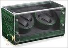 Green Dual Automatic Watch Winder , Oscillating Watch Winder