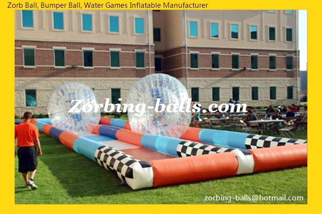 Zorb Track, Zorb Ball Race Track, Inflatable Zorb Track, Zorbing Racing
