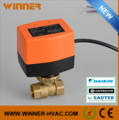 24V Solenoid Water Flow Control Ball Valve with Actuator