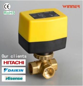 DC24V Compact Size Electric Motor Control Ball Valve