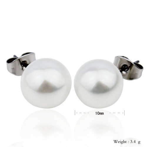 fashion pearl stud earrings for women round earring jewerly
