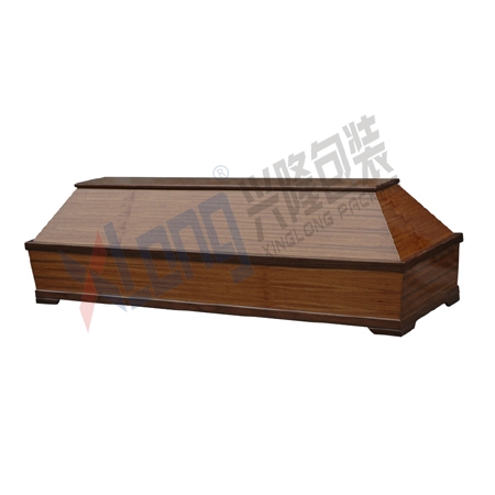Satin Interior Veneered Coffin black walnut color with Plywood