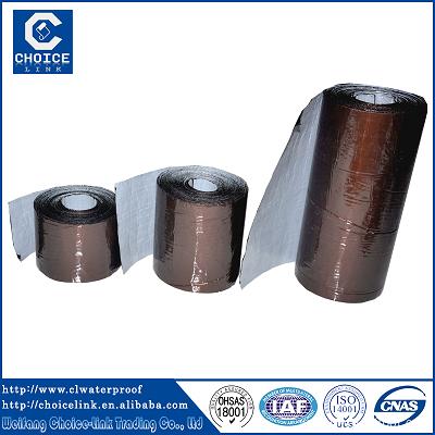 Both side reinforced self adhesive bitumen sealing tape