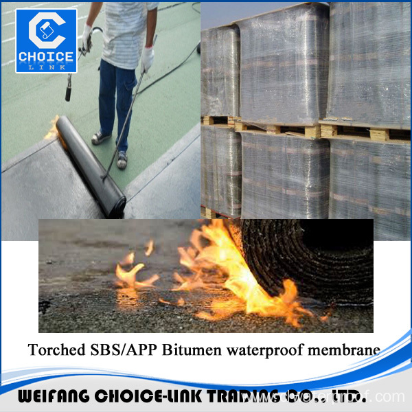 Modified asphalt membrane with polyester felt reinforced